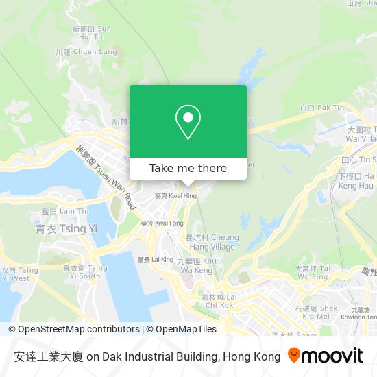 安達工業大廈 on Dak Industrial Building map