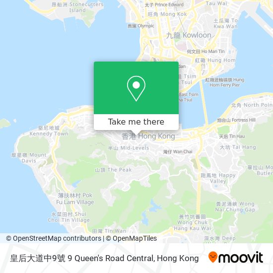 皇后大道中9號 9 Queen's Road Central地圖