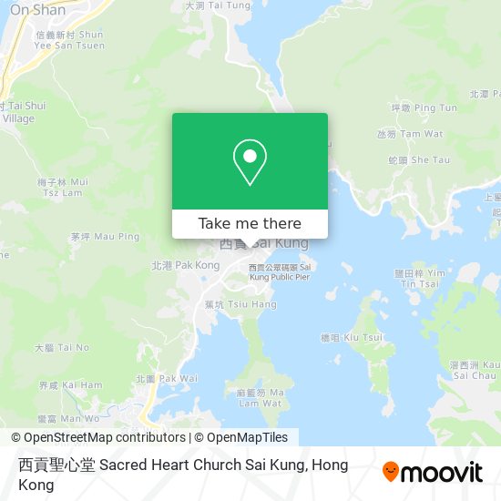 西貢聖心堂 Sacred Heart Church Sai Kung map