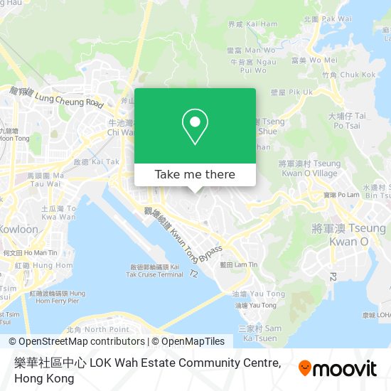 樂華社區中心 LOK Wah Estate Community Centre map