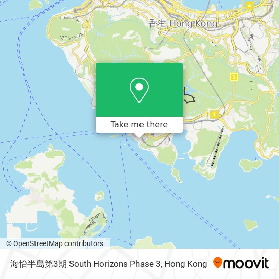 海怡半島第3期 South Horizons Phase 3 map
