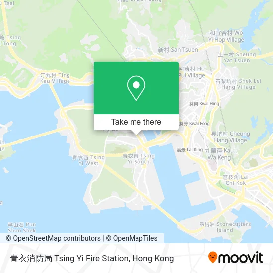 青衣消防局 Tsing Yi Fire Station map