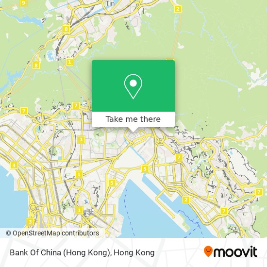 Bank Of China (Hong Kong) map