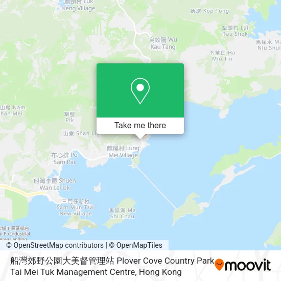船灣郊野公園大美督管理站 Plover Cove Country Park Tai Mei Tuk Management Centre地圖