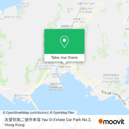 友愛邨第二號停車場 Yau Oi Estate Car Park No.2 map