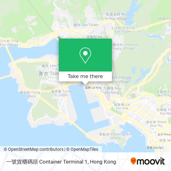 一號貨櫃碼頭 Container Terminal 1地圖