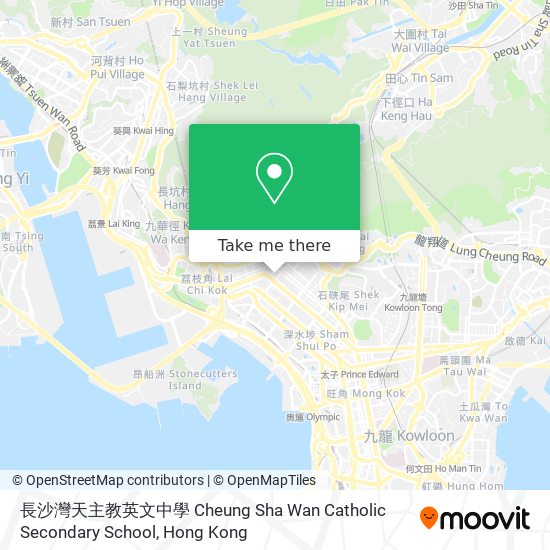 長沙灣天主教英文中學 Cheung Sha Wan Catholic Secondary School map