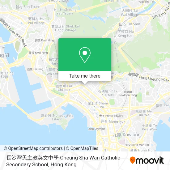 長沙灣天主教英文中學 Cheung Sha Wan Catholic Secondary School map
