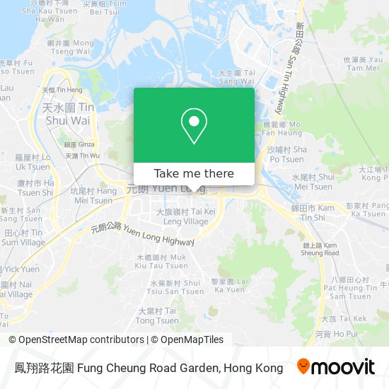 鳳翔路花園 Fung Cheung Road Garden map