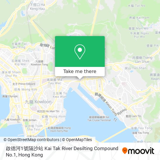 啟德河1號隔沙站 Kai Tak River Desilting Compound No.1 map