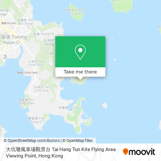 大坑墩風箏場觀景台 Tai Hang Tun Kite Flying Area Viewing Point地圖