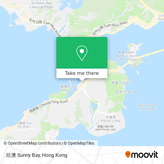欣澳 Sunny Bay地圖