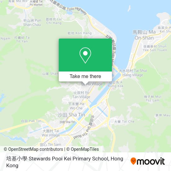 培基小學 Stewards Pooi Kei Primary School map