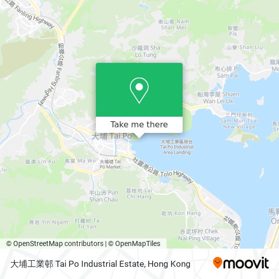 大埔工業邨 Tai Po Industrial Estate map