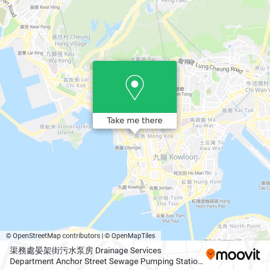 渠務處晏架街污水泵房 Drainage Services Department Anchor Street Sewage Pumping Station map