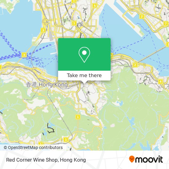 Red Corner Wine Shop map