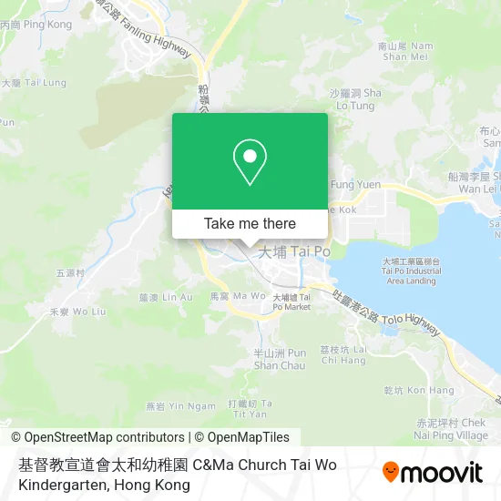 基督教宣道會太和幼稚園 C&Ma Church Tai Wo Kindergarten地圖