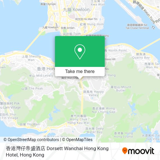 香港灣仔帝盛酒店 Dorsett Wanchai Hong Kong Hotel map