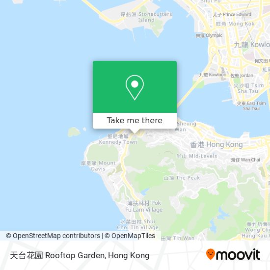 天台花園 Rooftop Garden map