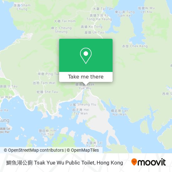 鯽魚湖公廁 Tsak Yue Wu Public Toilet map