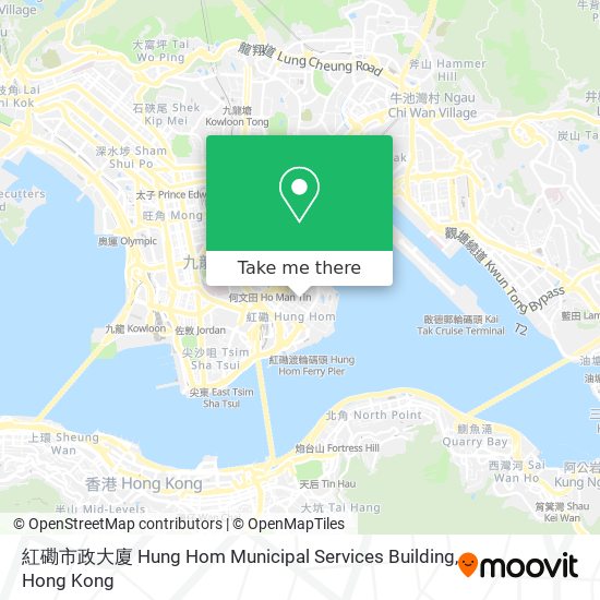 紅磡市政大廈 Hung Hom Municipal Services Building map