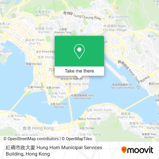 紅磡市政大廈 Hung Hom Municipal Services Building map