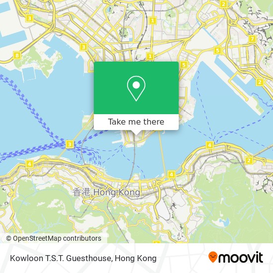 Kowloon T.S.T. Guesthouse map