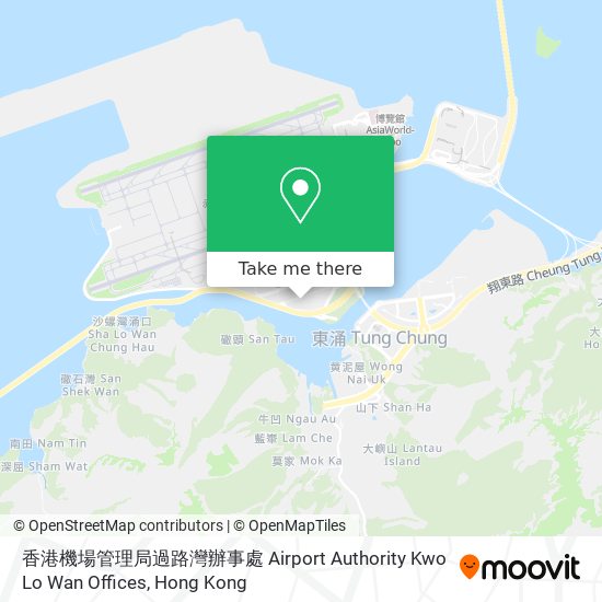 香港機場管理局過路灣辦事處 Airport Authority Kwo Lo Wan Offices map