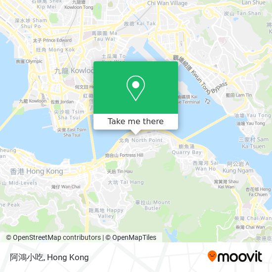 阿鴻小吃 map