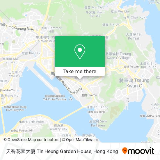 天香花園大廈 Tin Heung Garden House map