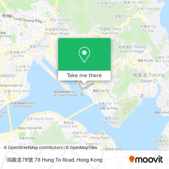 鴻圖道78號 78 Hung To Road map