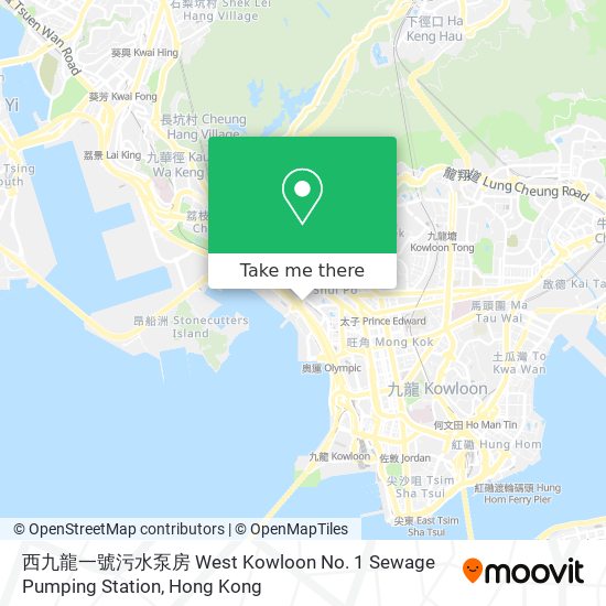 西九龍一號污水泵房 West Kowloon No. 1 Sewage Pumping Station map