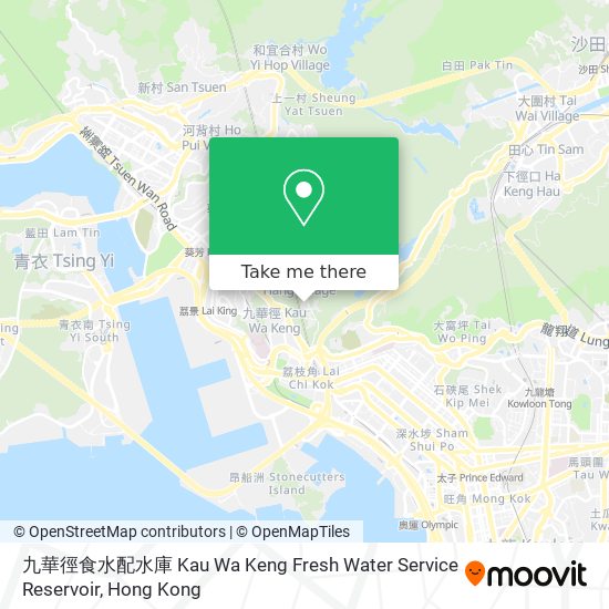 九華徑食水配水庫 Kau Wa Keng Fresh Water Service Reservoir地圖