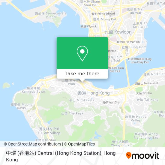 中環 (香港站) Central (Hong Kong Station) map