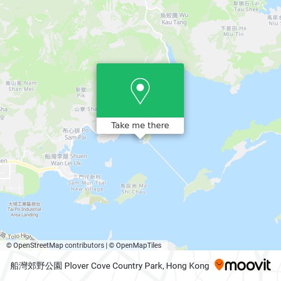 船灣郊野公園 Plover Cove Country Park map