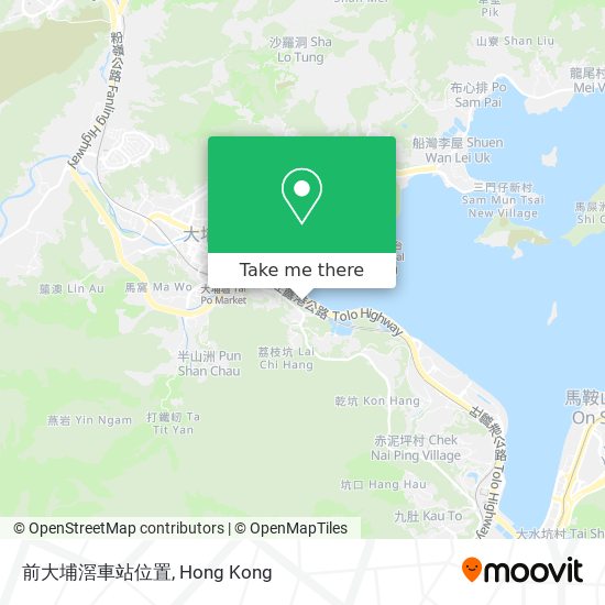 前大埔滘車站位置 map