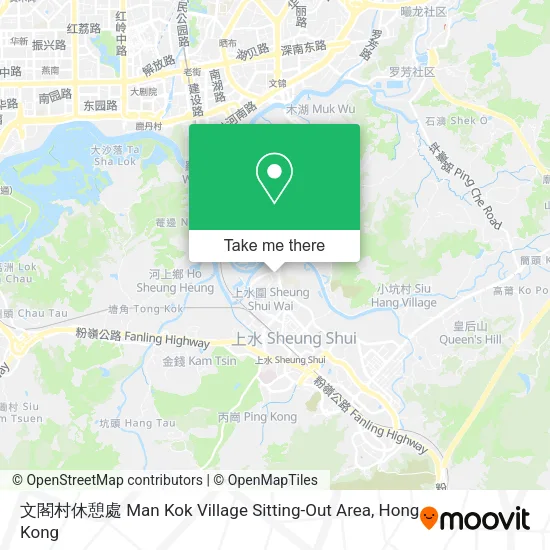 文閣村休憩處 Man Kok Village Sitting-Out Area map