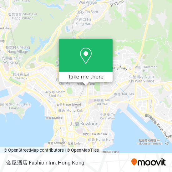 金屋酒店 Fashion Inn map