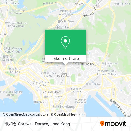 歌和台 Cornwall Terrace地圖