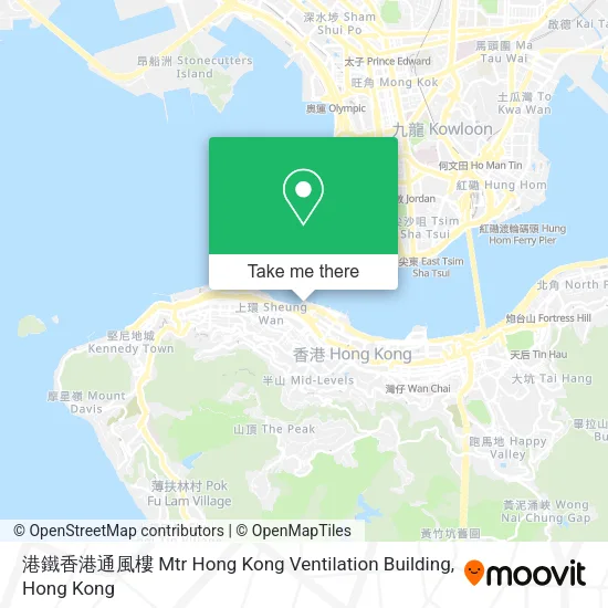 港鐵香港通風樓 Mtr Hong Kong Ventilation Building地圖