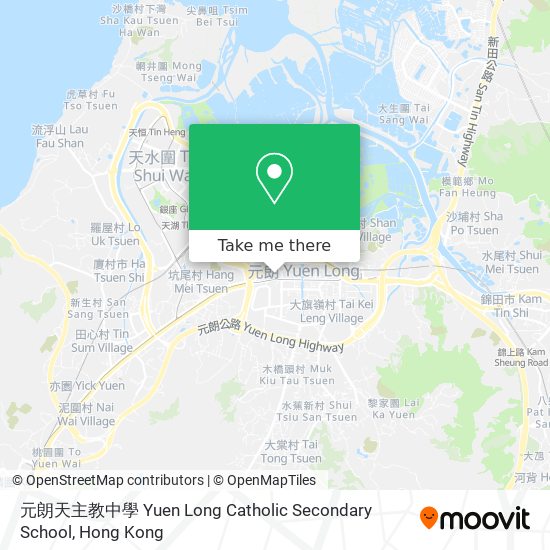 元朗天主教中學 Yuen Long Catholic Secondary School map