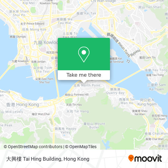 大興樓 Tai Hing Building map