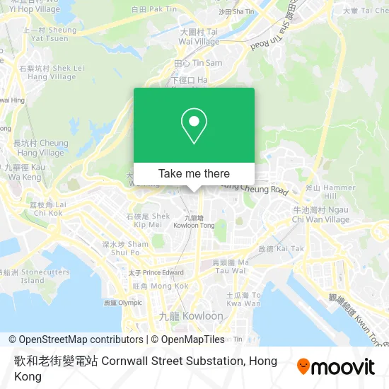 歌和老街變電站  Cornwall Street Substation map