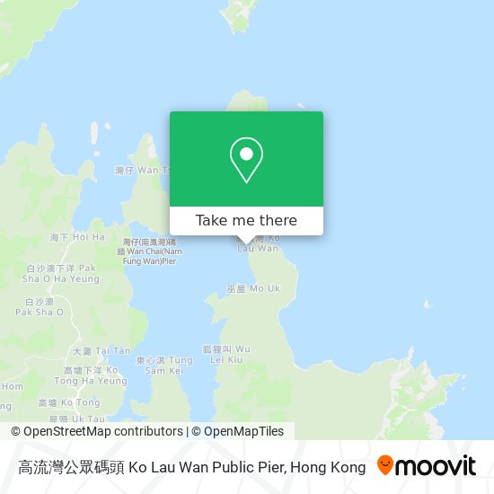 高流灣公眾碼頭 Ko Lau Wan Public Pier map