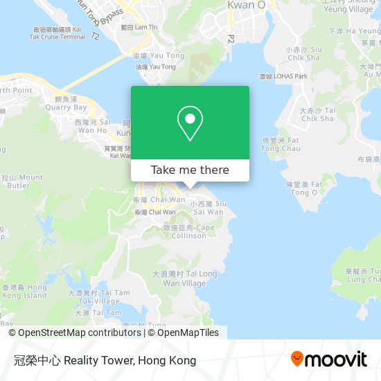 冠榮中心 Reality Tower map