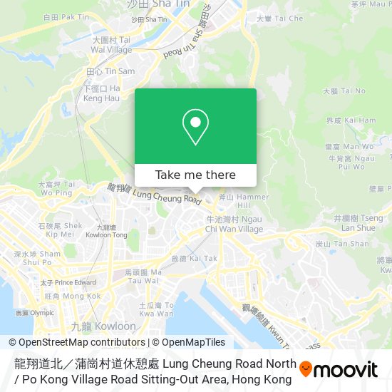 龍翔道北／蒲崗村道休憩處 Lung Cheung Road North / Po Kong Village Road Sitting-Out Area map