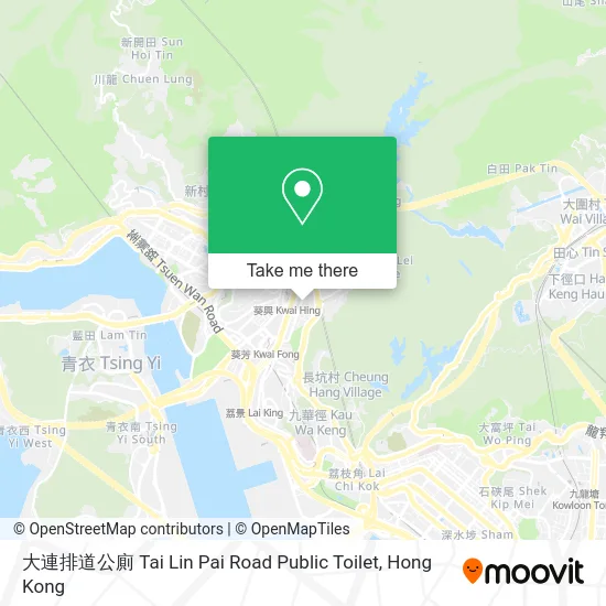 大連排道公廁 Tai Lin Pai Road Public Toilet map