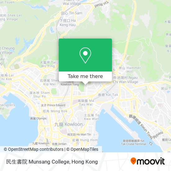 民生書院 Munsang College map