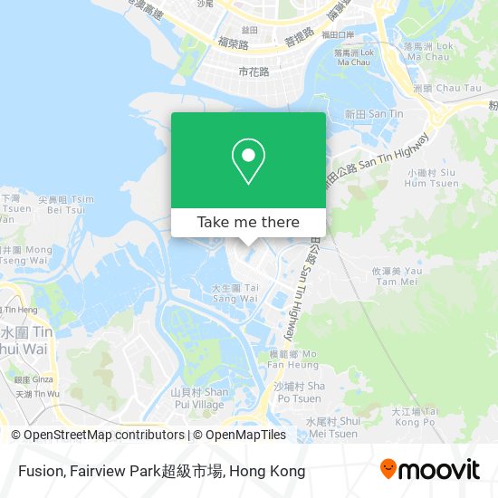 Fusion, Fairview Park超級市場 map