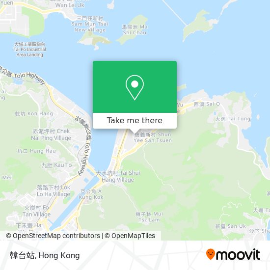 韓台站 map